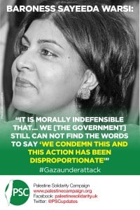 Baroness Warsi graphic morally indefensible