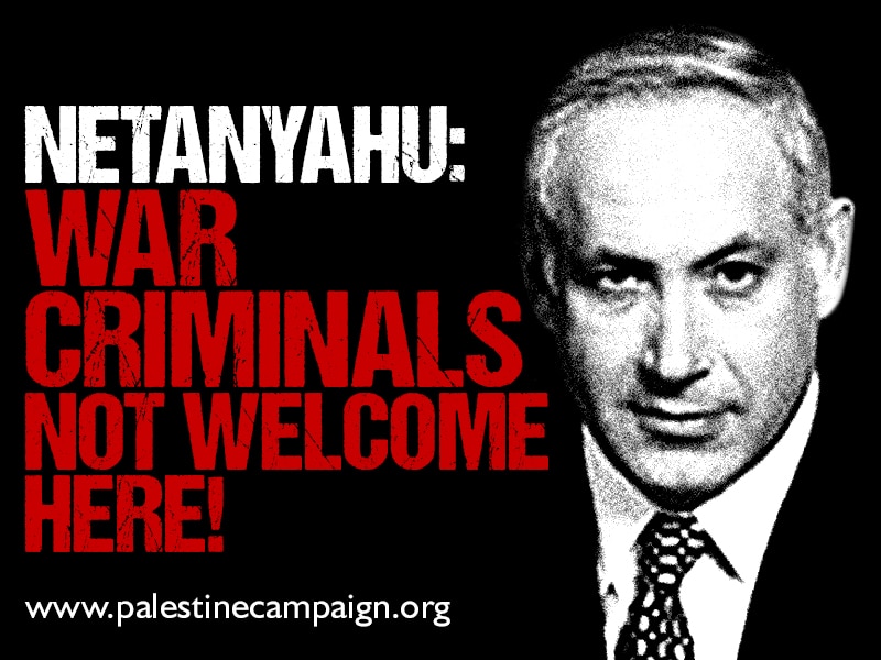 Join the protest: Netanyahu in London on 9 September - Palestine